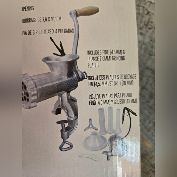 Weston #10 Meat Grinder Box Opened To Inspect - Picture 7 of 13